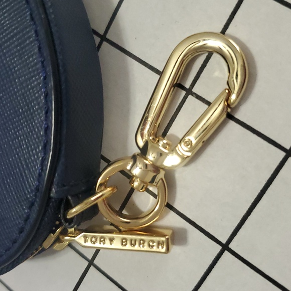 TORY BURCH Navy Heart Coin Pouch - Picture 4 of 7